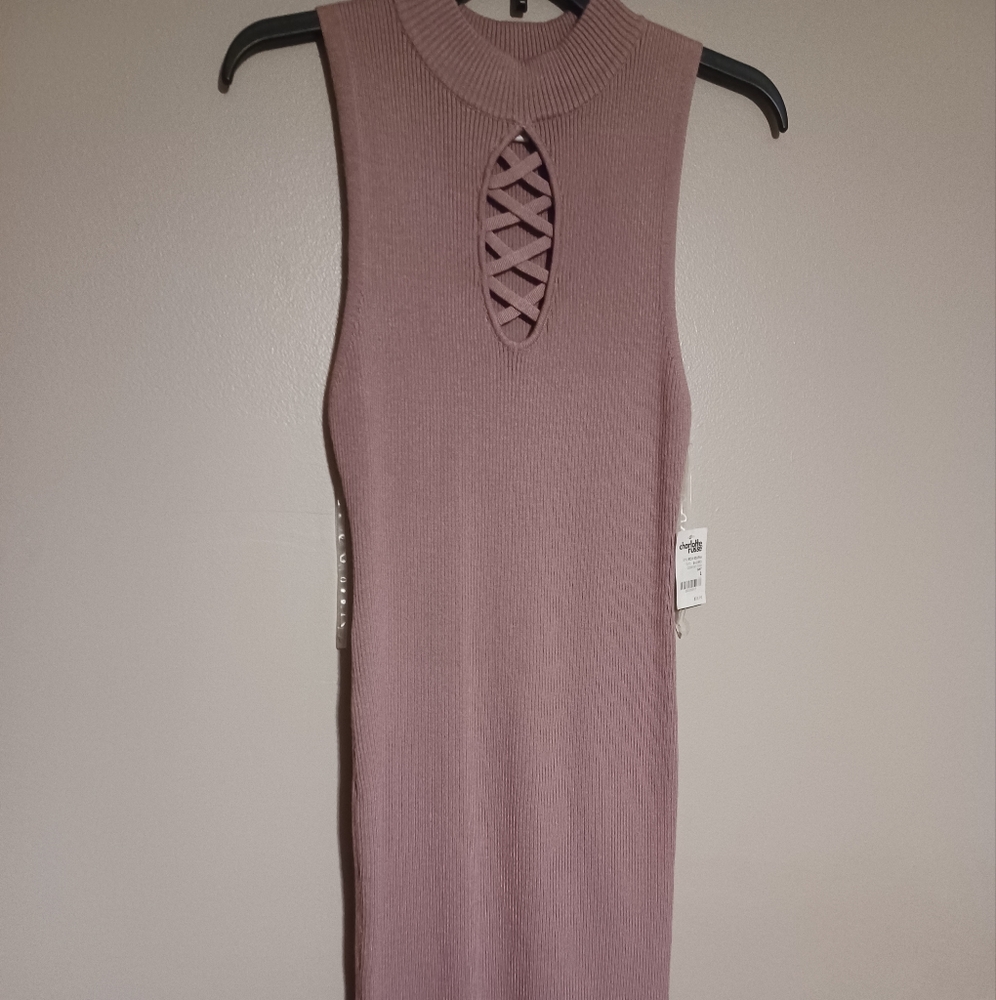 Mauve sweater dress